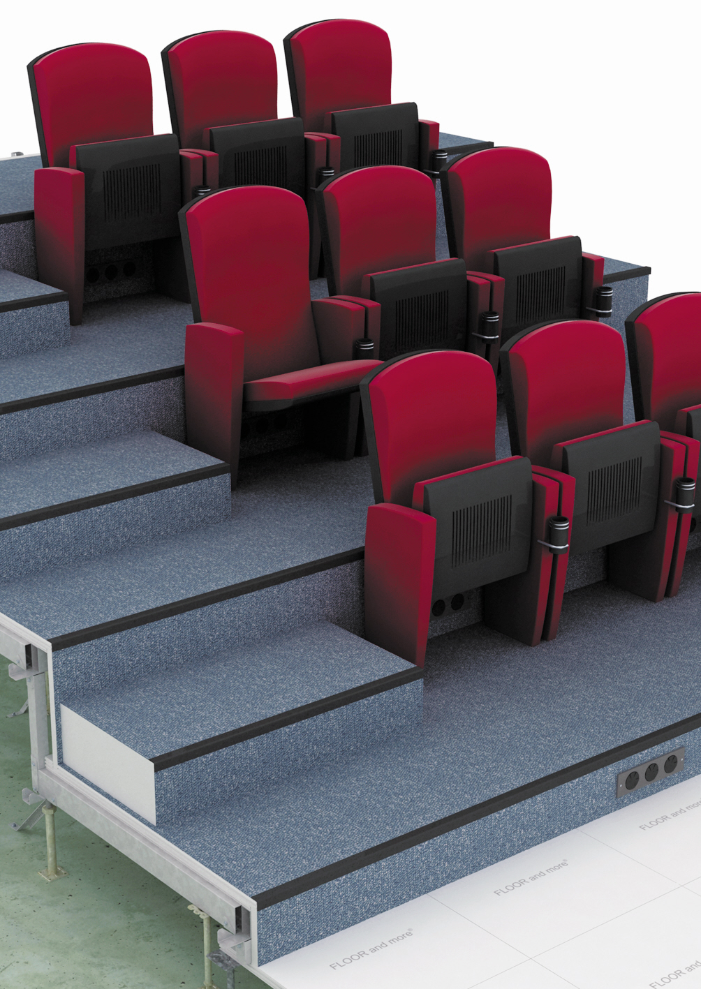 Stupňovitá podlaha FLOOR and more® arena Stupňovitá podlaha FLOOR and more® arena